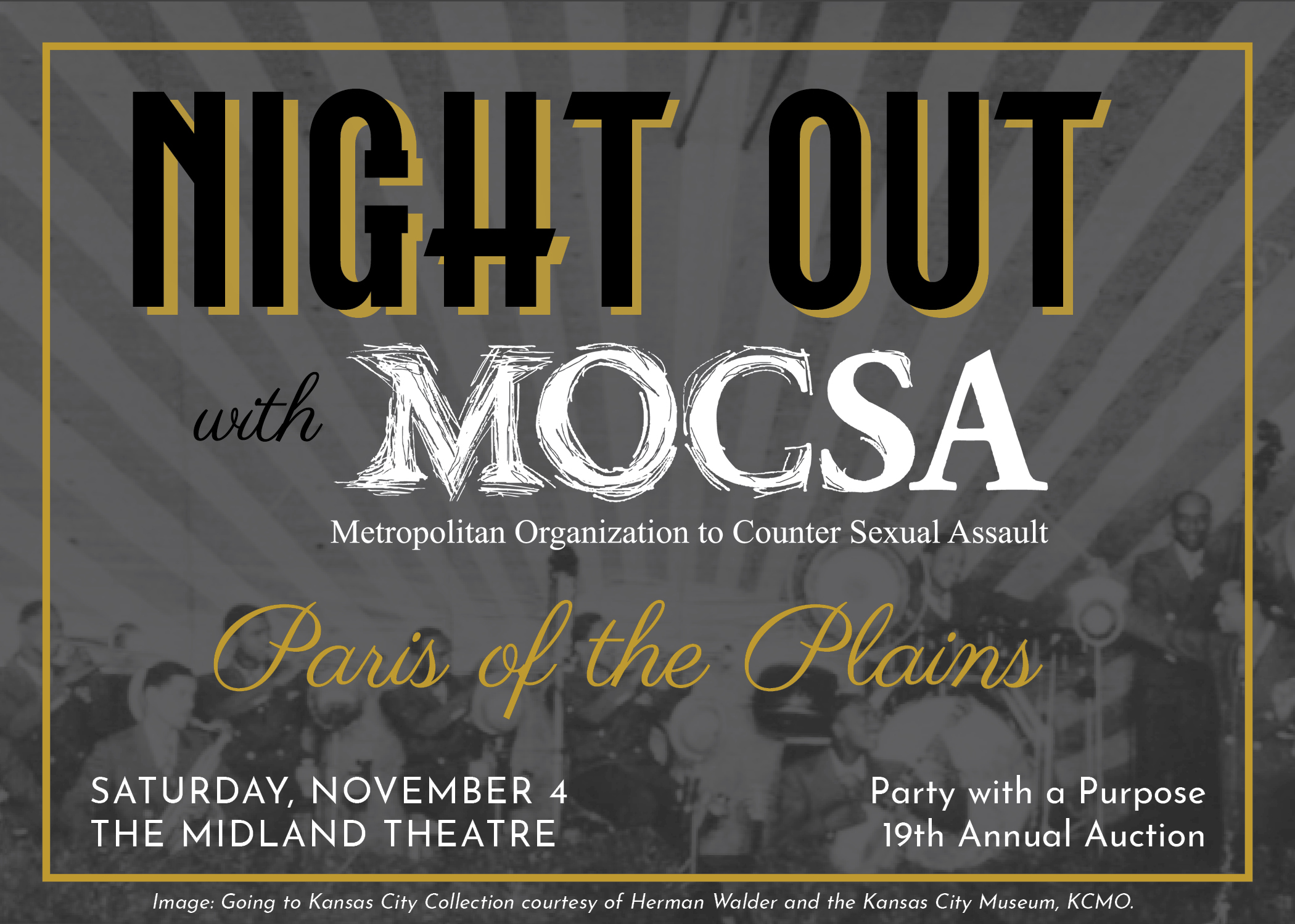 Night Out With MOCSA Graphic with jazz band