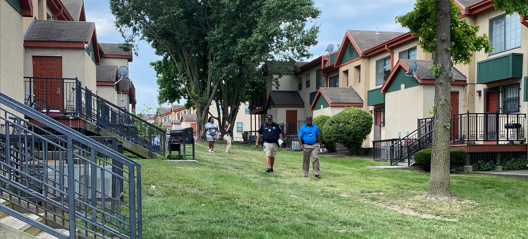 MOCSA Prevention Team conducting assessment of Housing Authority of Kansas City developments.