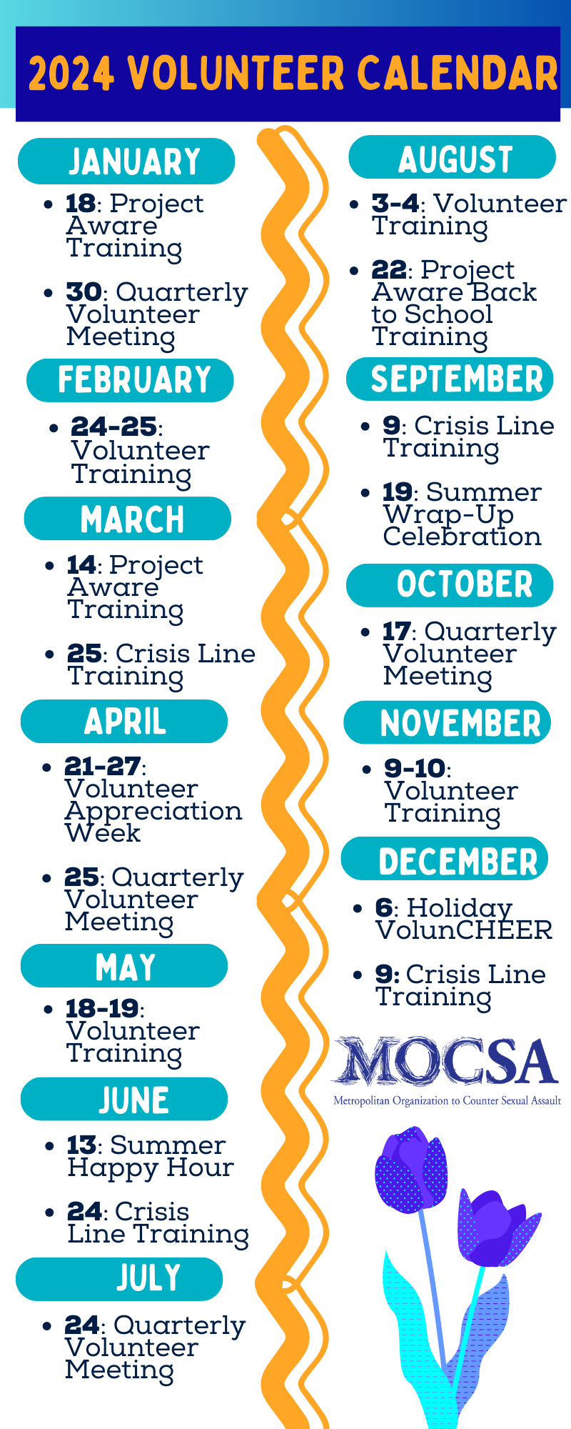 2024 MOCSA Volunteer Calendar