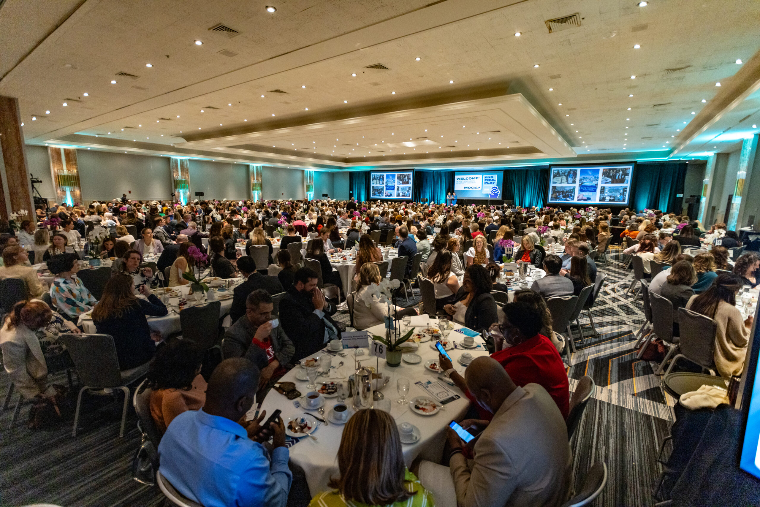 Large room shot of nearly 1,000 attendees at MOCSA's 2026 Luncheon