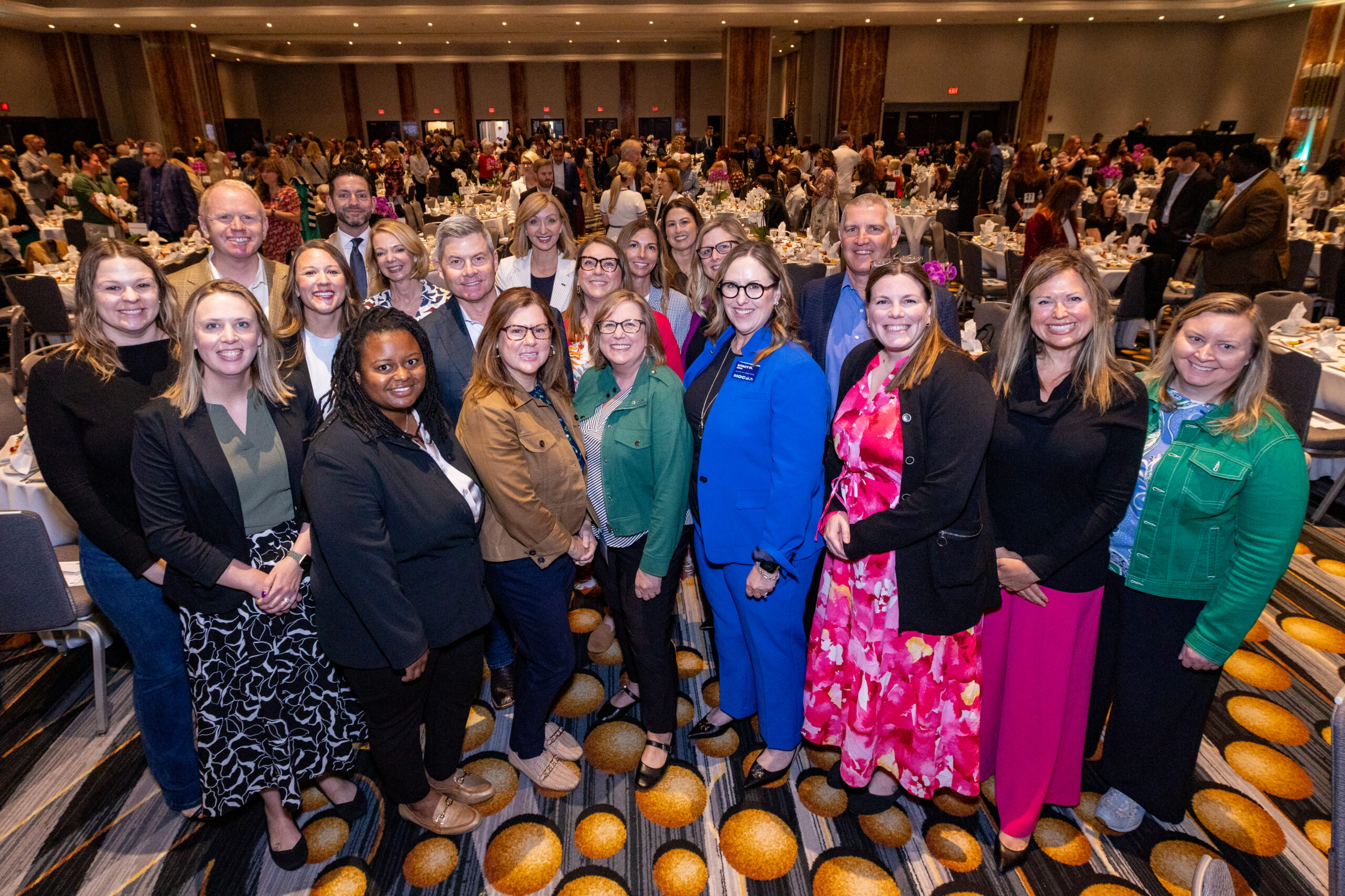 Group of over 10 UMB representatives standing at MOCSA's 2026 Luncheon