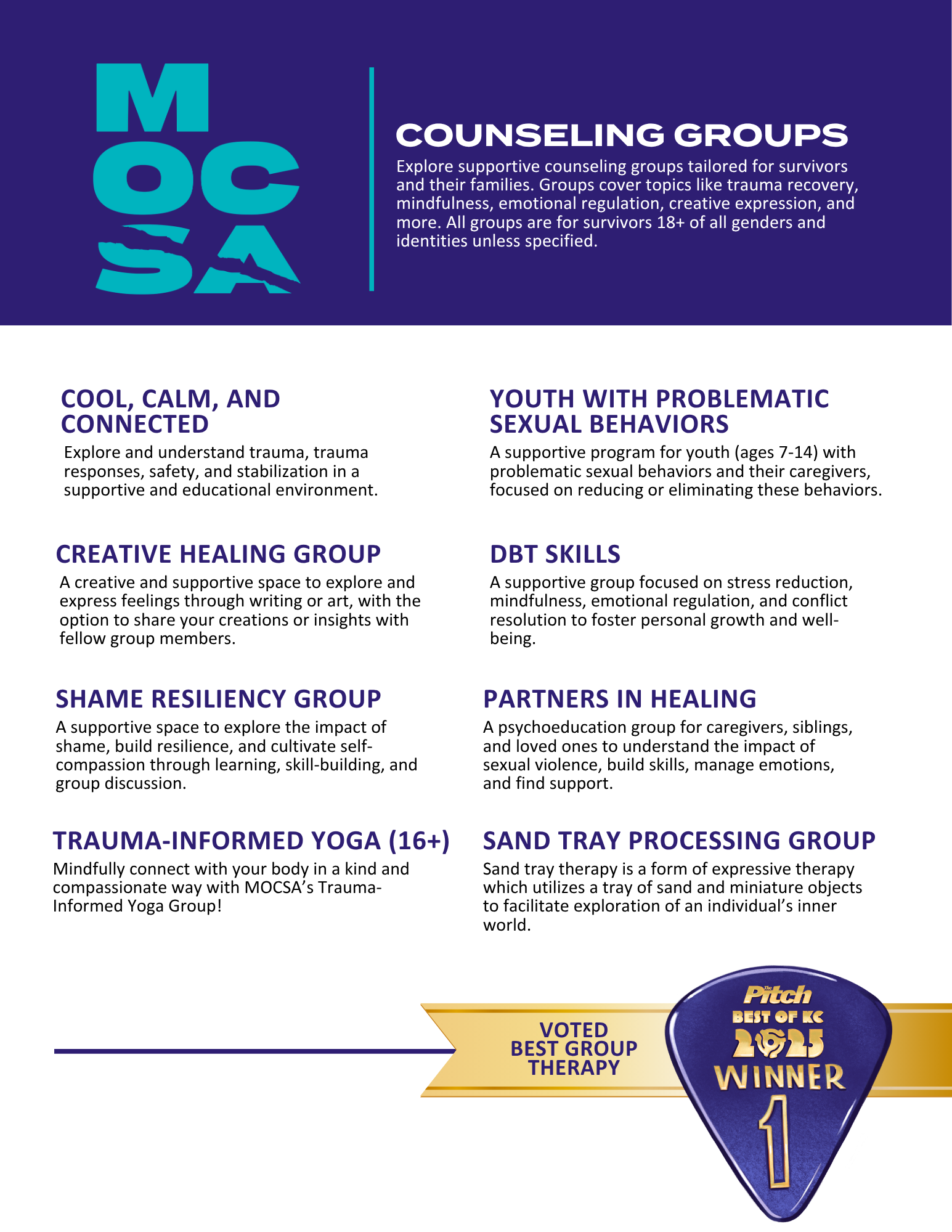 Counseling Groups Updated July 2026